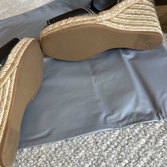 Authentic wedge Prada shoes - Picture 6 of 7